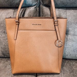 Large dark tan MK tote